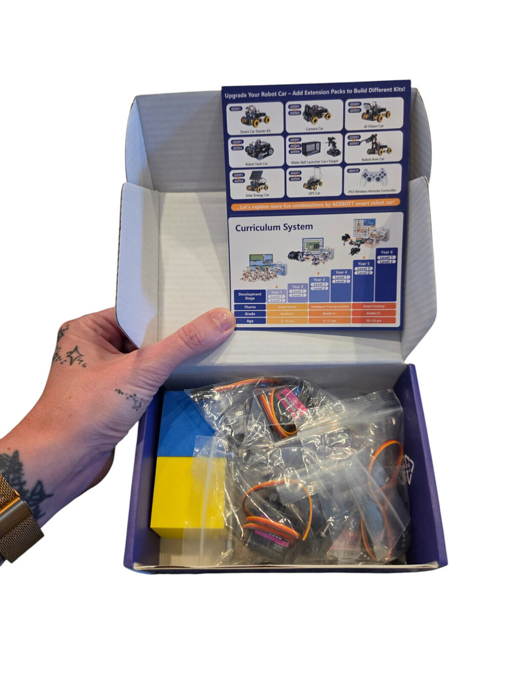 ACEBOTT Smart Robot Car Expansion STEM Scratch Python Coding Learning QD007 NEW - Picture 3 of 4